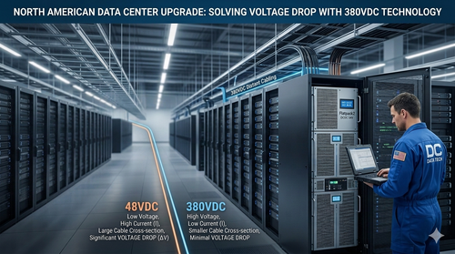 أحدث حالة شركة حول North American Data Centers: Addressing Voltage Drop in Long-Distance Cabling via 380VDC Technology