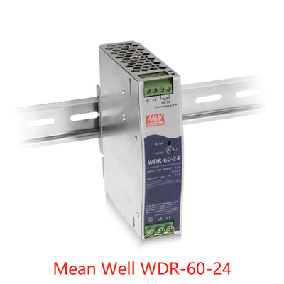 60 واط متوسط ​​جيد WDR-60-5 مزود طاقة السكك الحديدية عالي الكفاءة 93٪