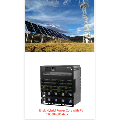 النظام الهجين الأصلي 48vdc Telecom Flatpack2 48 / 3200he وحدة الطاقة الشمسية مع Pv Mppt F