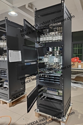 محطة توليد الطاقة المخصصة FP2 48Vdc 48kw 1000A محطة الاتصالات الداخلية الكبيرة Eltek Rectifier Smartpack2 Controller 3 Phase 208V
