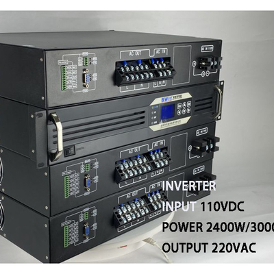 عاكس ذكي جديد 110Vdc إلى 220Vac عاكس نقي موجة الجانبية رف تركيب وحدة عاكس 3KVA