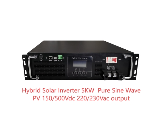 ريك ماونت الصينية النقية الحائط الهجينة المحول الشمسي 5KW PV 150/500Vdc 220/230Vac الخروج Wifi GPRS لBTS