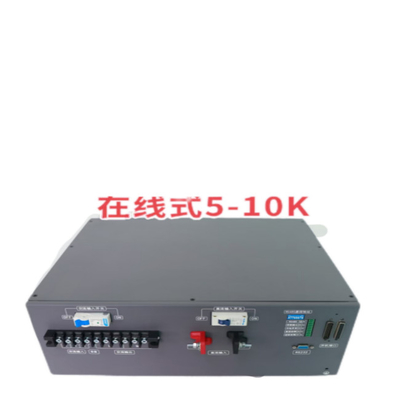 إمدادات الطاقة 5KVA على الإنترنت عاكس التحول المزدوج على الإنترنت 48vdc 230vac وحدة عاكس