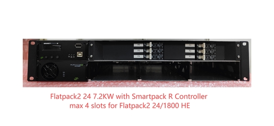 Eltek FP2 24V 7.2KW Powercore 2U 19 بوصة Max 4 فتحات لFlatpack2 24/1800 HE Smartpack R وحدة تحكم