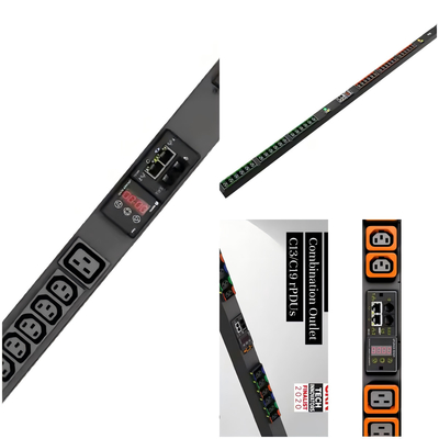 وحدة توزيع الطاقة الذكية Vertiv Geist GU1 من النوع 16A/32A مع حمل متكيف لرف الطاقة مع منافذ مزدوجة C13/C19 احترافية لمراكز البيانات