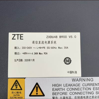 ZTE ZXDU48 B900 V5.0 إمدادات الطاقة للاتصالات نظام الطاقة المتردد 48V90A AC إلى معدات الاتصالات المباشرة