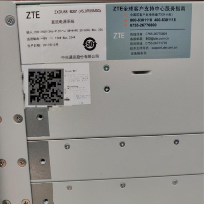 نظام إمداد الطاقة للاتصالات عالي الكفاءة Zte -48v 200a Zxdu68 B201 المدمج