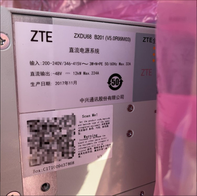 نظام إمداد الطاقة للاتصالات عالي الكفاءة Zte -48v 200a Zxdu68 B201 المدمج