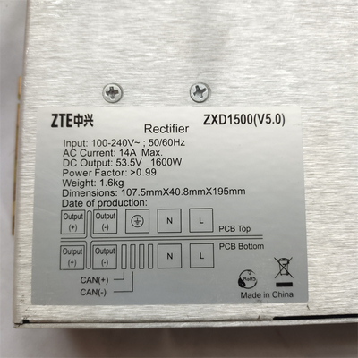 ZTE 48V 48/1500w ZXD1500v4.0 48v 3000w 48v 220v Ac إلى 48v Dc وحدة المصلح