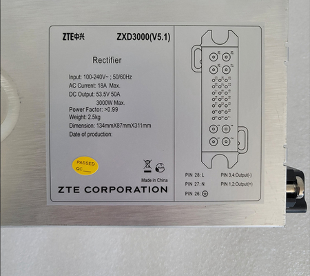 ZTE ZXD3000 V5.6 V5.5 وحدة طاقة الاتصالات 48V50A AC-DC المصلح عالي الكفاءة 3000W
