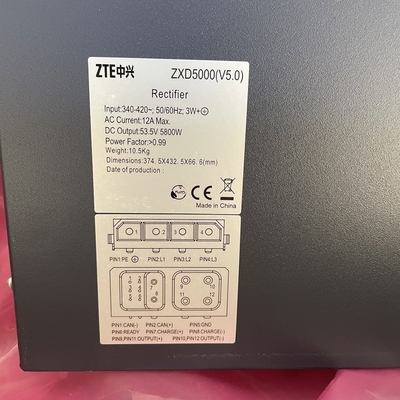 ZXD5000 V6.0 وحدة مقوم طاقة ZTE للاتصالات 48/5000 واط