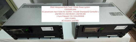 نظام الكهرباء المباشر 8 كيلوواط Eltek Flatpack2 110Vdc CIO20405.XXX النظام مع Flatpack 110-125V/2000HE 241115.805 241119.805