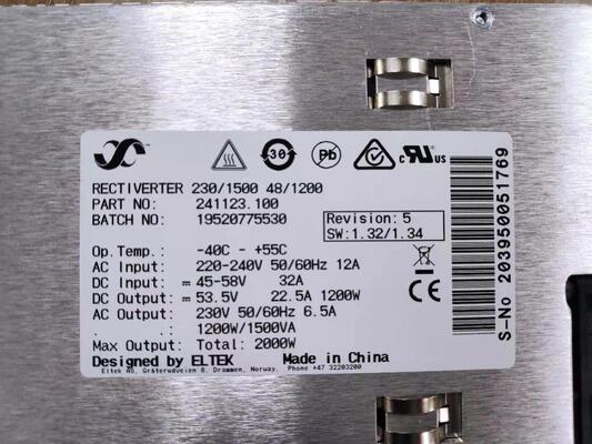 وحدة Eltek DC AC Inverter Rectiverter مع تحويل الطاقة عالية الكفاءة 115V / 750VA 48V / 600W