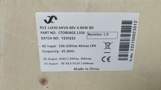 Eltek 4kw 230v DC نظام إمداد الطاقة CTOR0201.001 مقوم مستقل مع التكامل للاتصالات