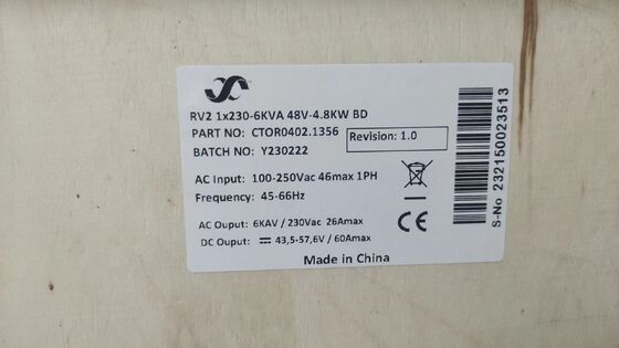 Eltek 4kw 230v DC نظام إمداد الطاقة CTOR0201.001 مقوم مستقل مع التكامل للاتصالات
