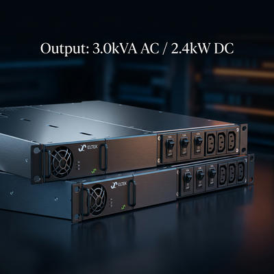 نظام الـ Eltek CTOR0201.001 Rectiverter. 1U 3kVA AC Power Solution 1U height Smart Compact Critical AC solutions. 1U 3kVA AC Power Solution 1U height Smart Compact حلول التيار المتردد الحرجة