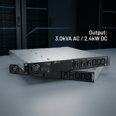 نظام الـ Eltek CTOR0201.001 Rectiverter. 1U 3kVA AC Power Solution 1U height Smart Compact Critical AC solutions. 1U 3kVA AC Power Solution 1U height Smart Compact حلول التيار المتردد الحرجة