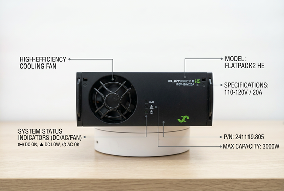 وحدة المصلح عالية الكفاءة 3000W مع حل طاقة عامل الشكل 1U