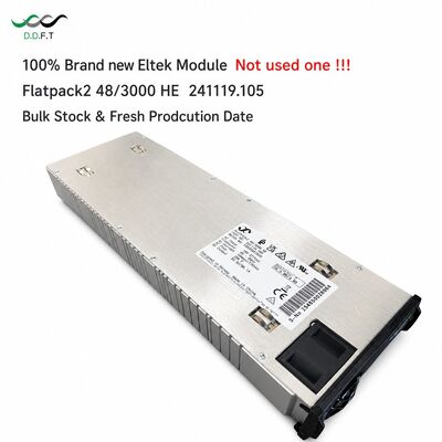 وحدة تقويم Eltek Flatpack2 48/3000HE عالية الكفاءة بقوة 3000 واط و 48 فولت قابلة للتبديل السريع لإمداد الطاقة للاتصالات