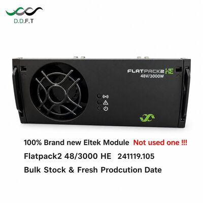 وحدة تقويم Eltek Flatpack2 48/3000HE عالية الكفاءة بقوة 3000 واط و 48 فولت قابلة للتبديل السريع لإمداد الطاقة للاتصالات