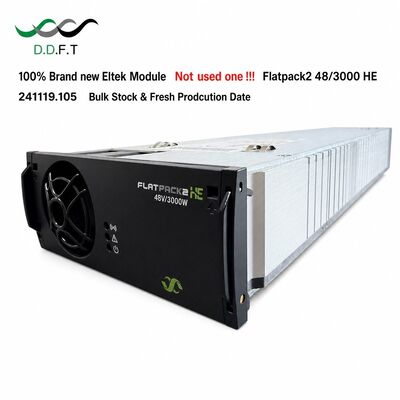 وحدة تقويم Eltek Flatpack2 48/3000HE عالية الكفاءة بقوة 3000 واط و 48 فولت قابلة للتبديل السريع لإمداد الطاقة للاتصالات