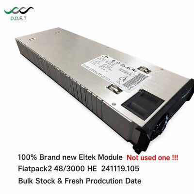 وحدة تقويم Eltek Flatpack2 48/3000HE عالية الكفاءة بقوة 3000 واط و 48 فولت قابلة للتبديل السريع لإمداد الطاقة للاتصالات