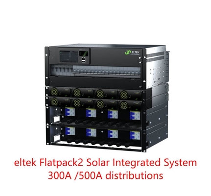نظام الطاقة الشمسية النقية 300A / 500A Eltek Flatpack2 الطاقة الشمسية المستقلة الأساسية للاتصالات
