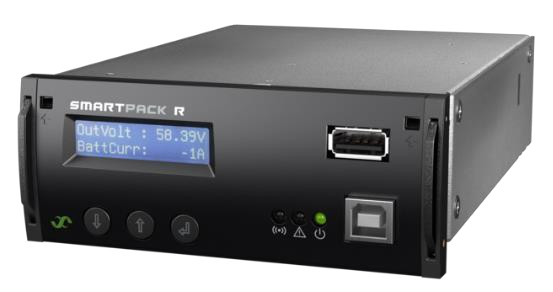 نظام طاقة متكامل 24 فولت 5U / 8U 300A / 600A وحدة تحكم Smartpack R مقوم 48V 1800W
