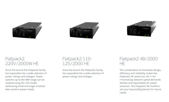 أنظمة التيار المتردد / التيار المستمر ذات التغذية السائبة من Eltek 24-220Vdc 2kw- 16kw مع مقومات Flatpack 2