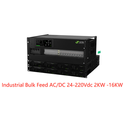 أنظمة التيار المتردد / التيار المستمر ذات التغذية السائبة من Eltek 24-220Vdc 2kw- 16kw مع مقومات Flatpack 2