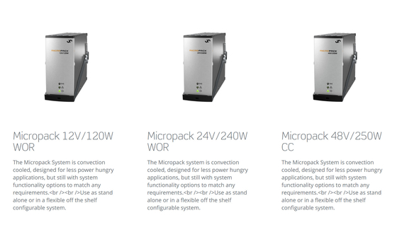 نظام Eltek Micropack 120W1000W 12V 24V خيارات 48V مع جهاز تحكم مضغوط P / N: 241120.911 P / N: 241120.920 P / N: 241120.901