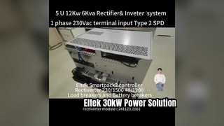 Eltek AC & DC Rectverter System 5U ارتفاع أقصى 12KW قدرة DC 6KVA AC